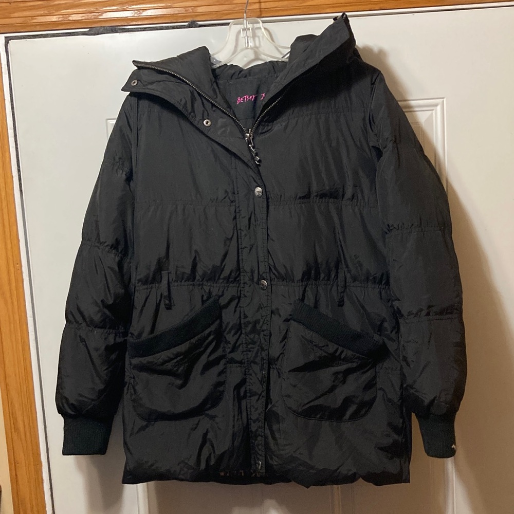 Black Women's Puffer Jacket M